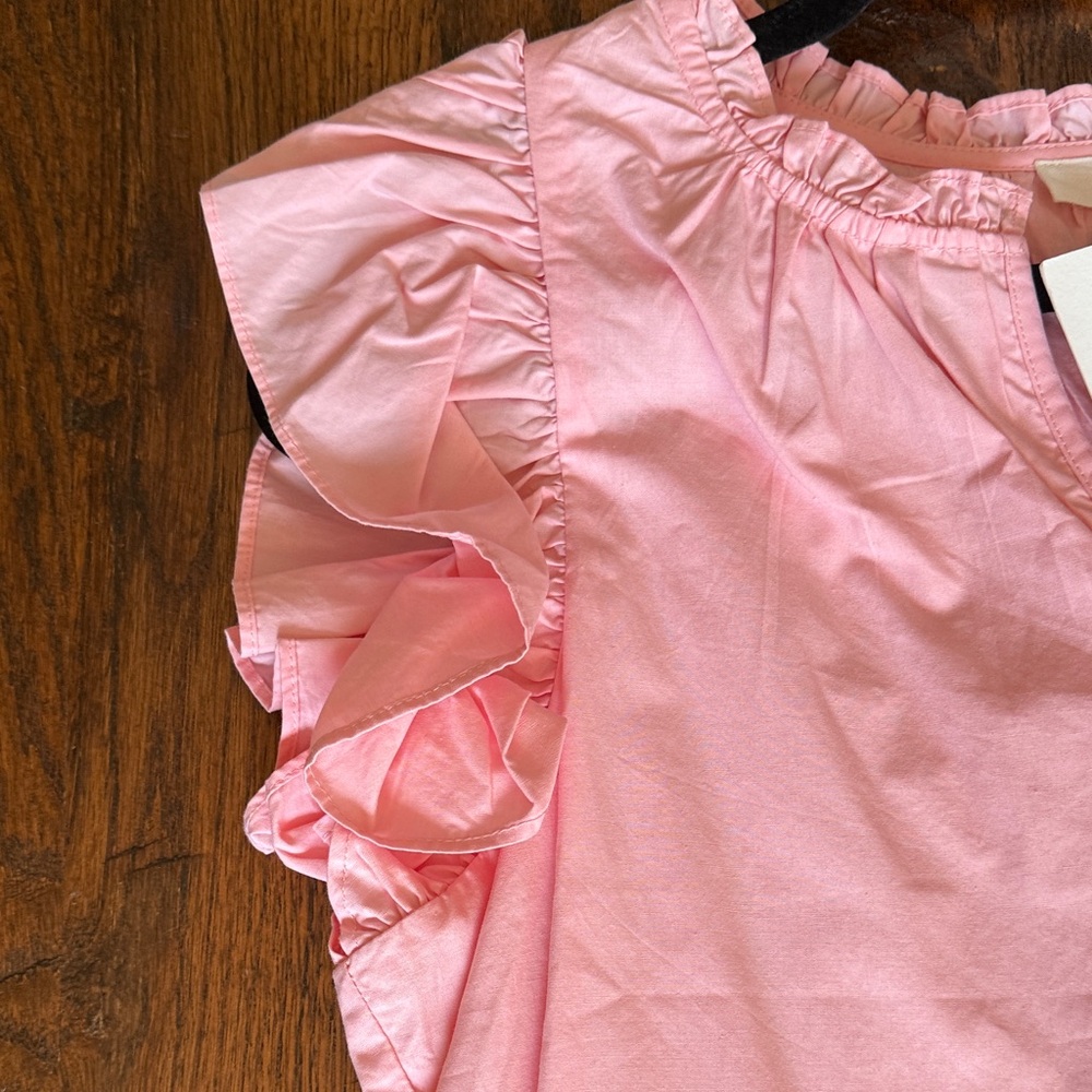 A Loves A Adorable Pink Ruffled A line Dress - Picture 5 of 6